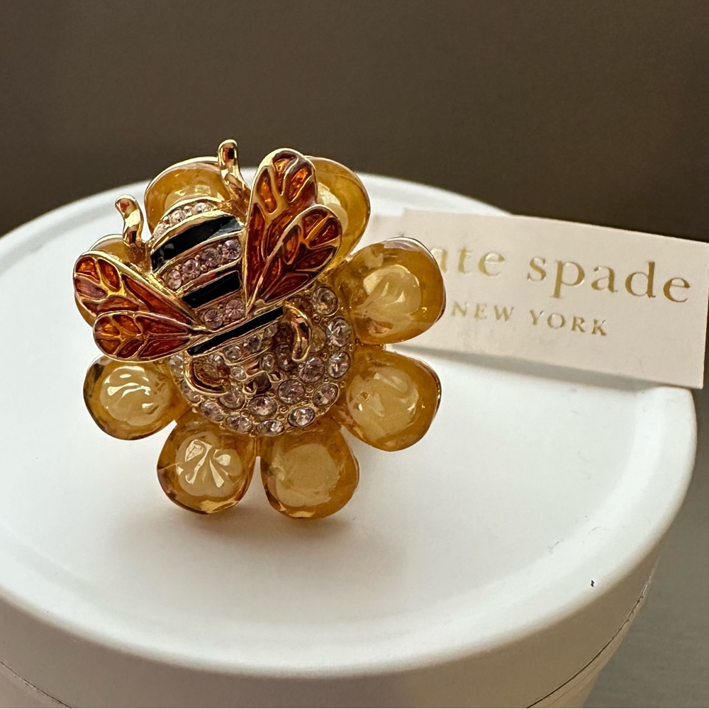 Kate Spade Bee Ring - New, Size 7